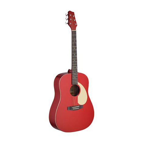 STAGG Dreadnought Acoustic Guitar Red