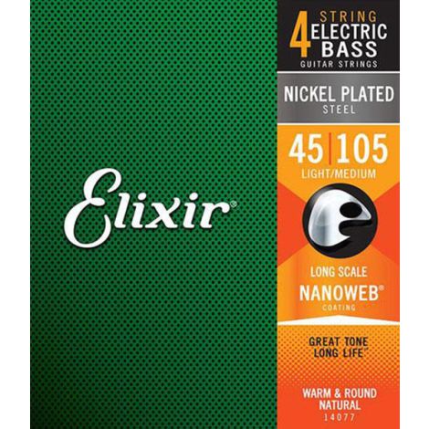 ELIXIR 14077 045 BASS GUITAR STRINGS NICKEL