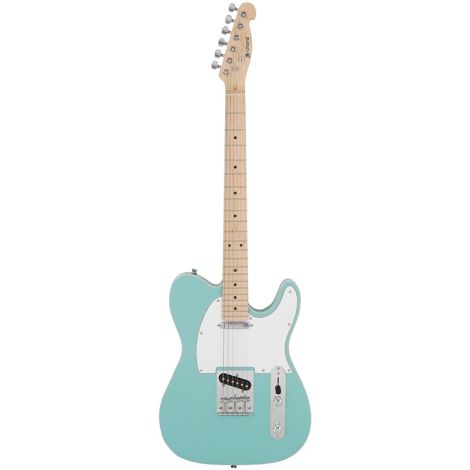 CHORD CAL62 Electric Guitar Tele Maple Surf Blue