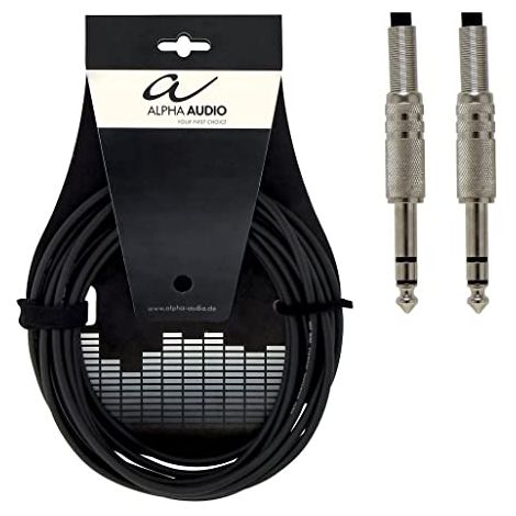 ALPHA Audio Instrument Cable 3METER Straight Stereo Jacks