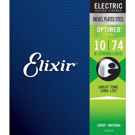 ELIXIR - Electric OPTIWEB Nickel 8 String Light ( 10-74 )