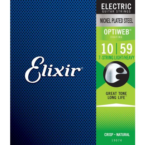 ELIXIR - Electric OPTIWEB Nickel 7 String Light/Heavy ( 10-59 )
