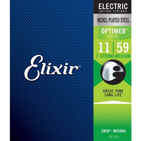 ELIXIR - Electric OPTIWEB Nickel 7 String Medium ( 11-59 )