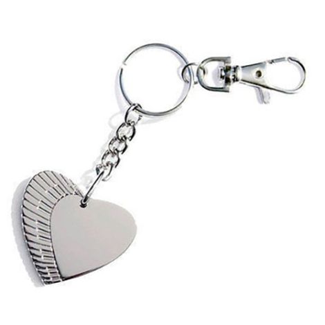 Metal Key Ring Piano Heart