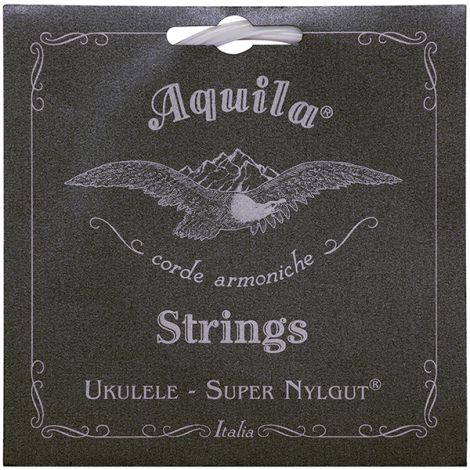 AQUILA 255330 Super Nylgut Soprano Ukulele Strings High G (Black Pack)