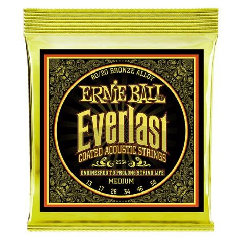 ERNIE BALL 80/20 Bronze Everlast Coated Medium Set 13-56