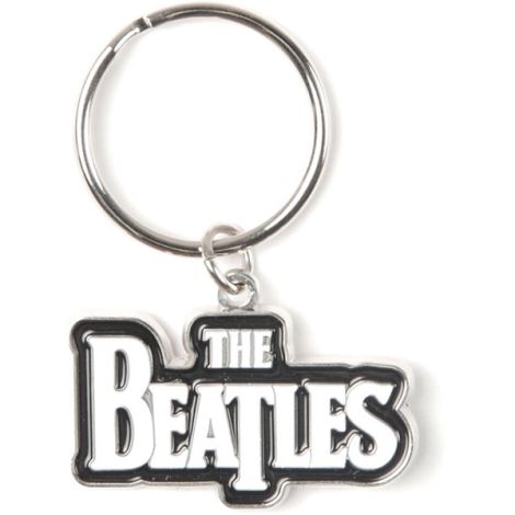 Beatles Keychain Drop T Logo White