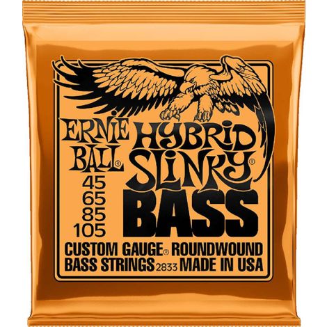 ERNIE BALL 2833 Hybrid Slinky 45-105 Bass Guitar Strings Nickel Wound