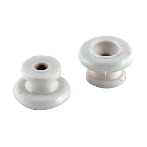 TGI STRAP BUTTONS WHITE PLASTIC PACK OF 2