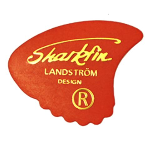 SHARK FIN Pick Soft Red Goldprint