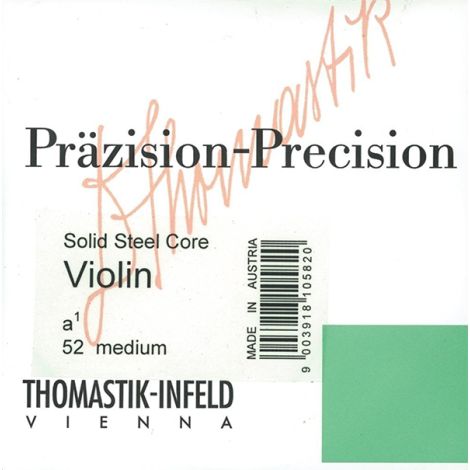 THOMASTIK Prazision  Violin 58 Medium Solid Steel Core