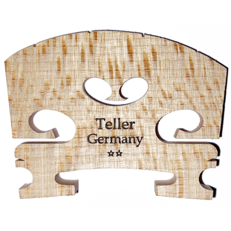Violin Bridge - Teller Meodel Shaped And Fitted 1/2
