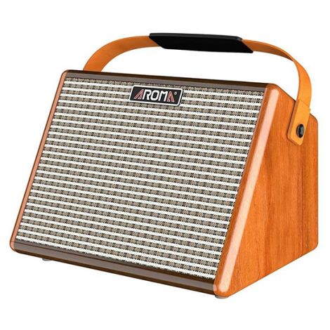 AROMA 25W Acosutic Guitar Amplifier w/ Bluetooth Brown