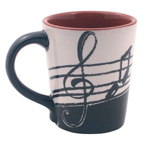 Latte Mug Music Noted