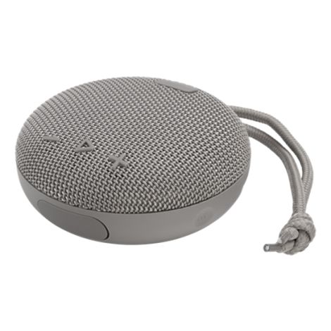Grey Waterproof Bt Speaker 5w & Aux