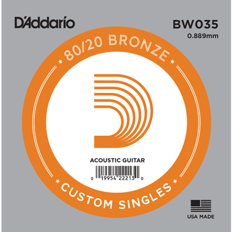 D'ADDARIO BW035 Single String Bronze Wound