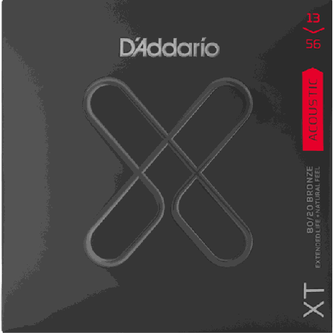 DADDARIO XT 80/20 Bronze 13-56  Acoustic Guitar Strings 
