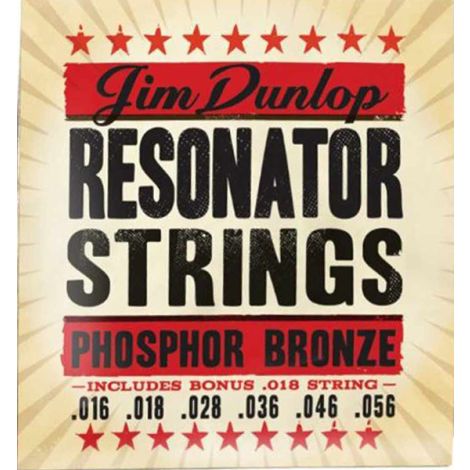 Jim Dunlop DOP1656 Resonator 16-56 Acoustic Guitar Strings Phosphor Bronze