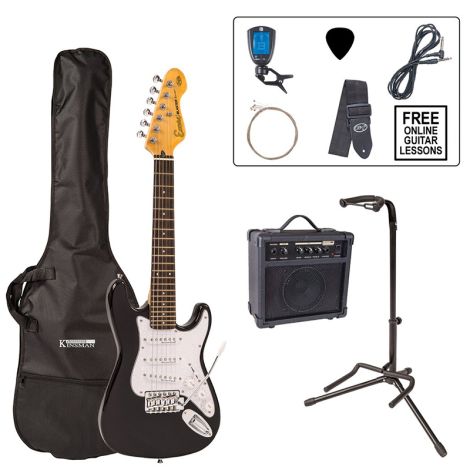 Encore 3/4 Size Electric Guitar Pack– Starter Pack