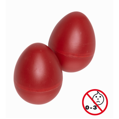 2PC EGG SHAKERS/  3/4oz/RED