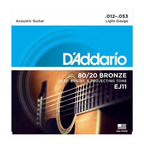 D'ADDARIO EJ 80/20 Bronze Acoustic Guitar Strings