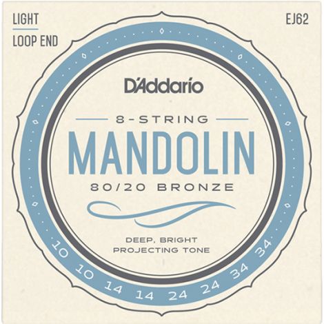DADDARIO EJ62 10-34 Mandolin Strings Bronze