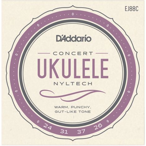 DADDARIO EJ88C 24-31 37-26 Set Concert Ukulele Strings Titanium