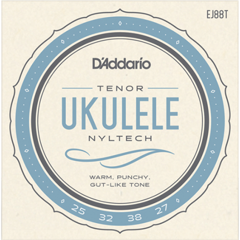 Daddario EJ88T 26-38 Tenor Ukulele Strings Nylon Tech
