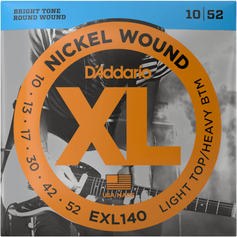 DADDARIO EXL140 10-52 L Top & Bottom Electric Guitar Strings Nickel Wound