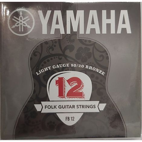 YAMAHA FB12 80/20 12-53 Gauge Acoustic Guitar Strings Bronze