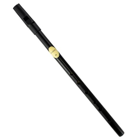 FEADOG Single D Tin Whistle Black Top (No Box)