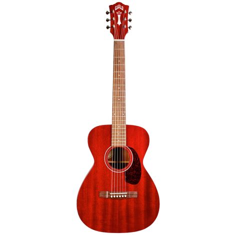 GUILD M-120E Westerly - Concert - Mahogany - Electric Acoustic - Cherry Red