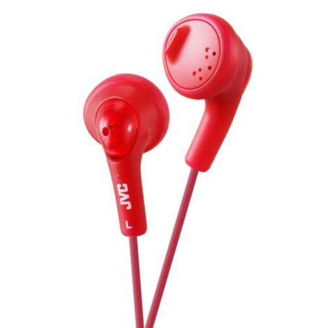 JVC Raspberry Red Gumy Boost Headphones