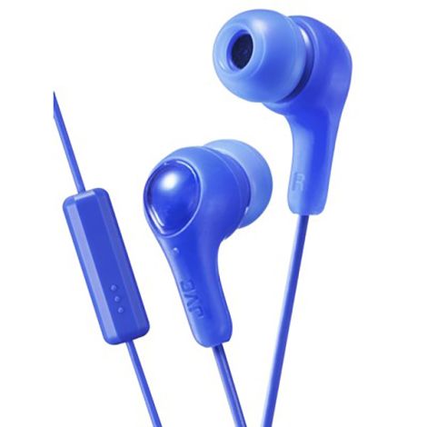 JVC Blue Gumy In Ear Canal Headphone With Microphone