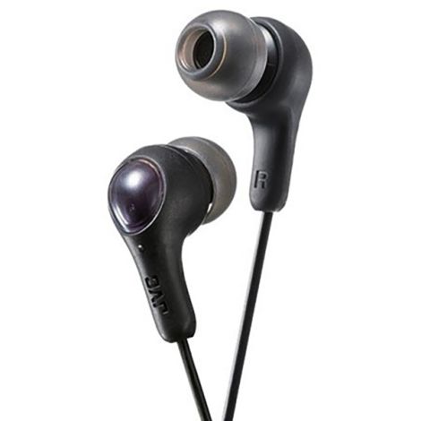 JVC Black Gumy+ In Ear Canal Headphones With Mic