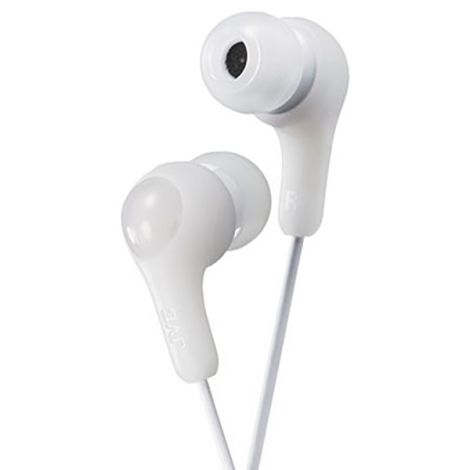 JVC White Gumy In Ear Canal Headphone With Microphone