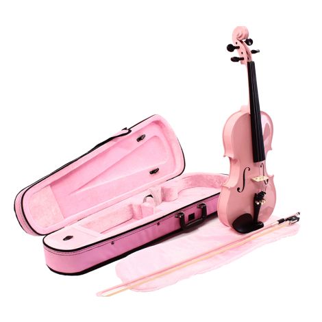 KODA V11 3/4 Violin Outfit Ebony Parts Pink
