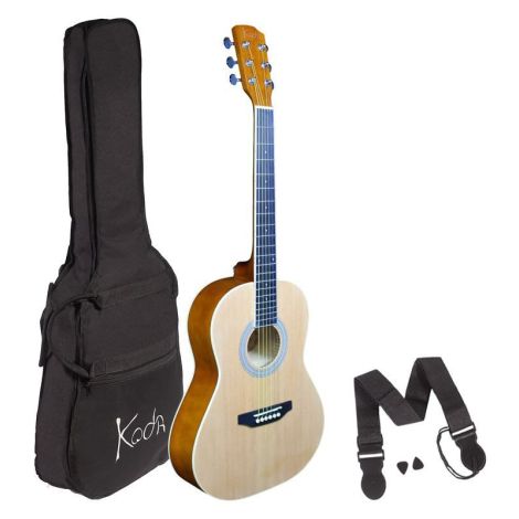 KODA 3/4 Size Acoustic Guitar Pack Natural