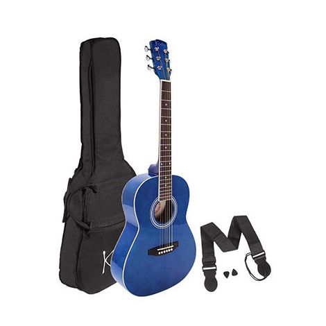 KODA 3/4 Size Left Handed Acoustic Guitar Pack - Blue