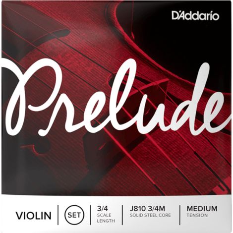 D'ADDARIO PRELUDE J810 3/4 Medium Violin Strings Set