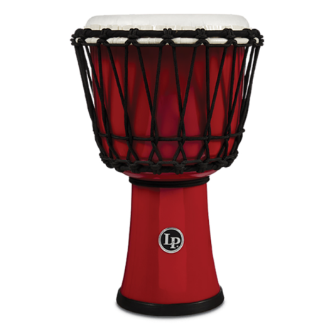 Latin Percussion DJEMBE World 7-Inch Rope Tuned Circle Red