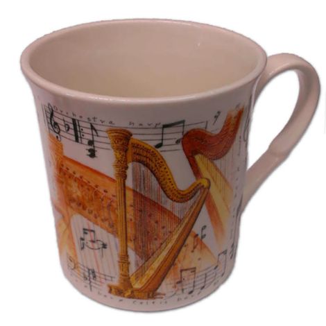 Fine China Mug Harp Design