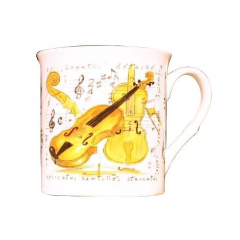 FINE CHINA Mug Violin Design