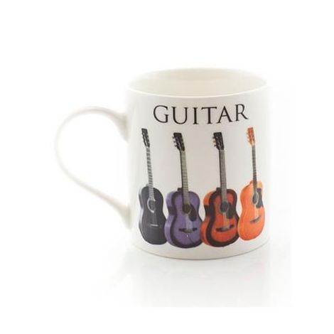 Music Word Mug Acoustic Guitar