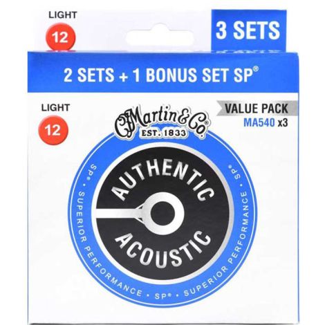 Martin 12-54 Light Acoustic Guitar Strings Phosphor Bronze