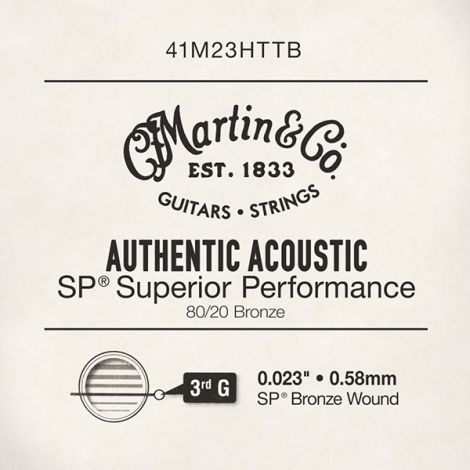 MARTIN Authentic Acoustic SP Bronze 0.023 Single