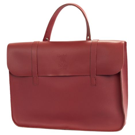 MANRFORD MUSIC CASE LEATHER WINE RED