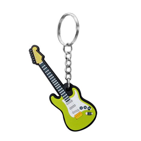 Instrument Keyring Electric Guitar Green