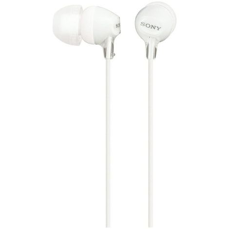 SONY MDR-EX15LP In Ear Earphones Silicon Earbuds White