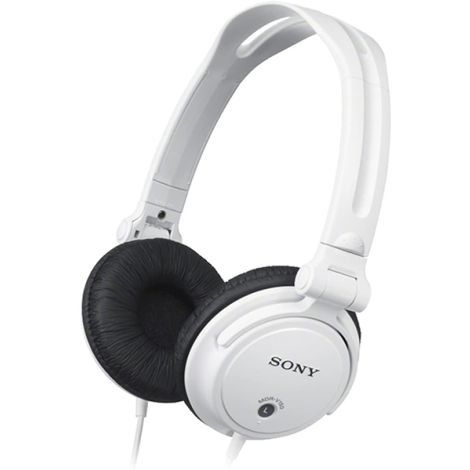 SONY V150 Reversible Earcup Monitor Dj Headphones White